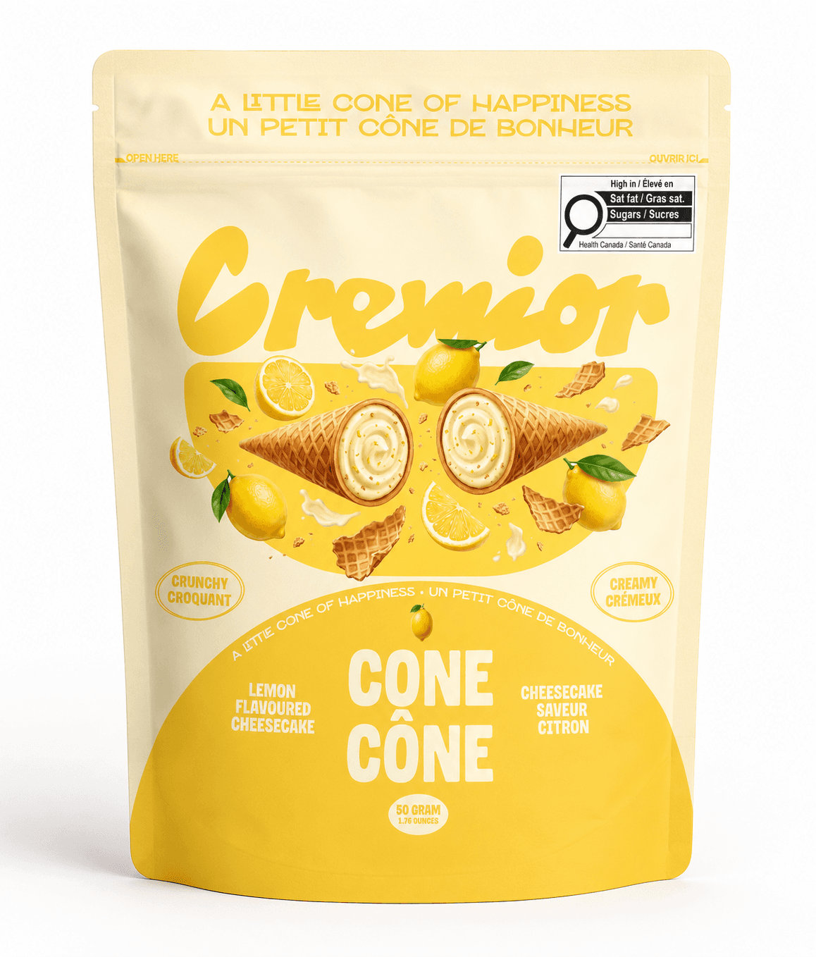 Lemon Cheesecake Cream Cocoa Cone