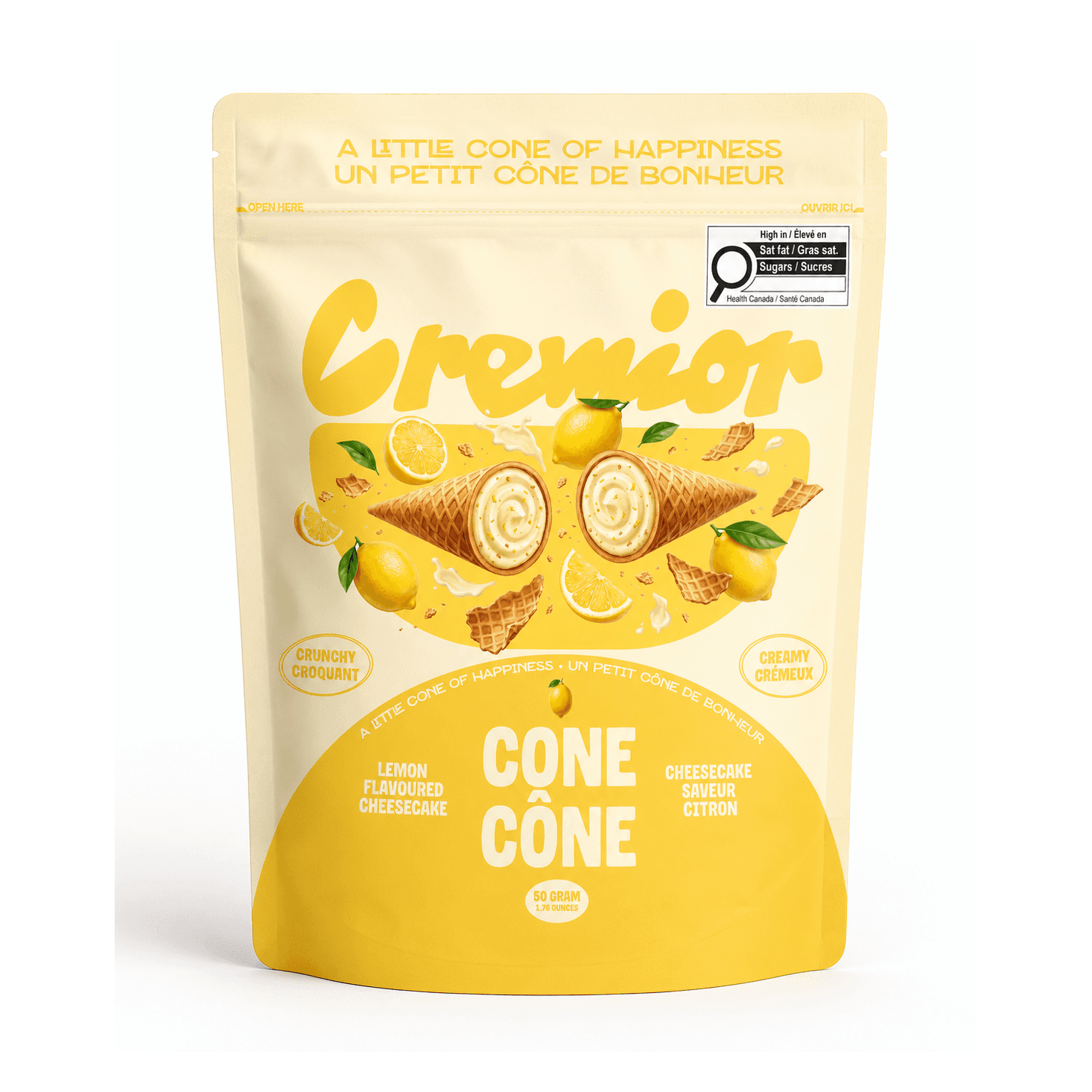 Lemon Cheesecake Cream Cone