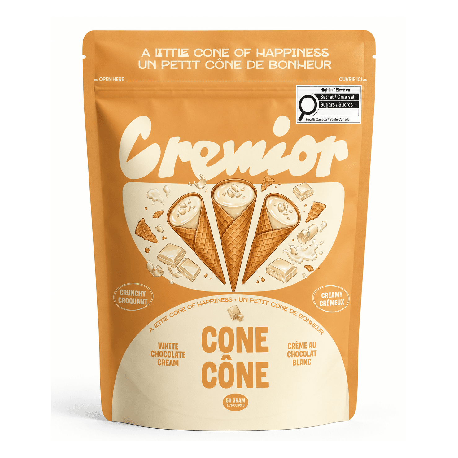 Peach Cream Cone